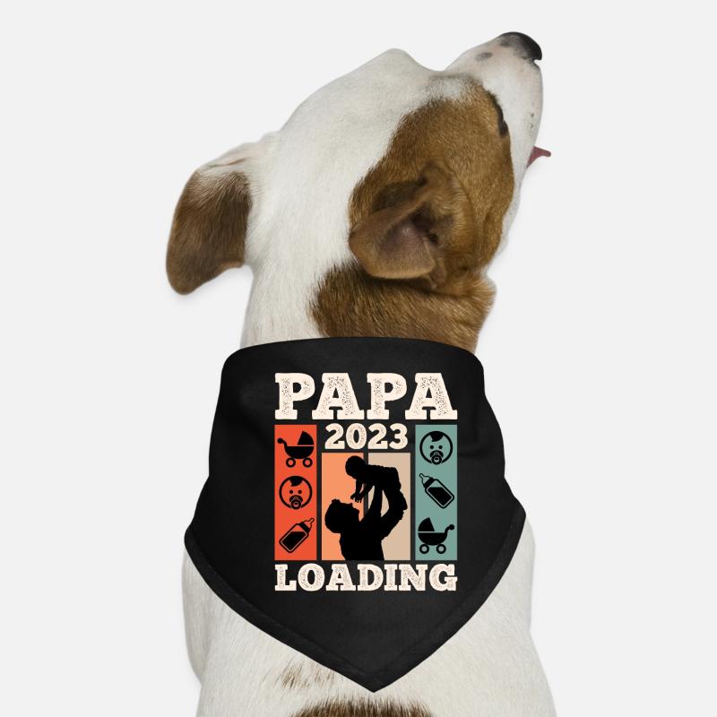 Papa 2023 loading werdender Papa 2023 Hunde-Bandana