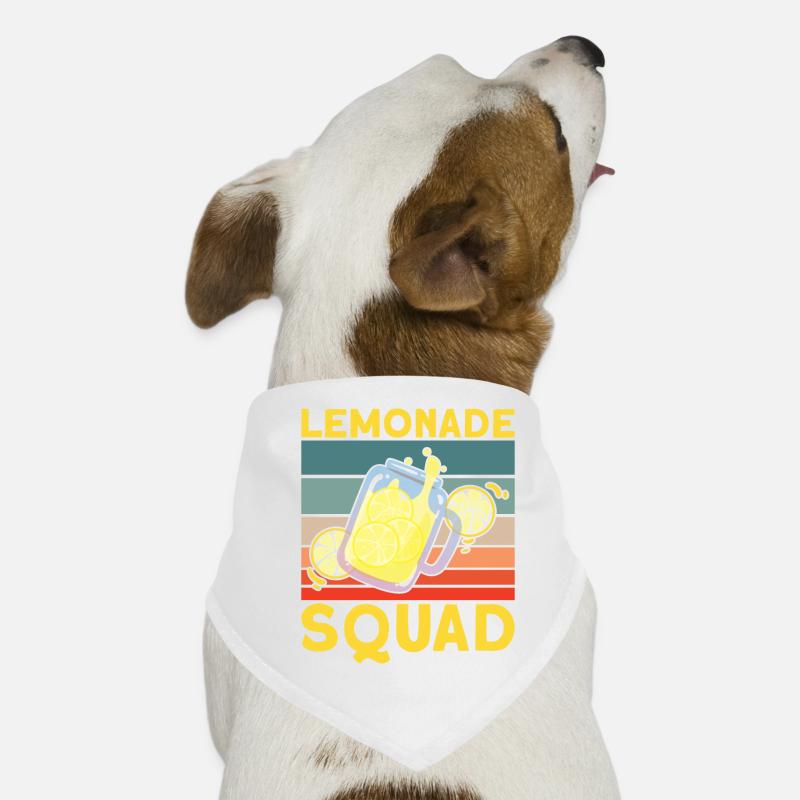 Lemonade Squad – Retro Krug Design Hunde-Bandana
