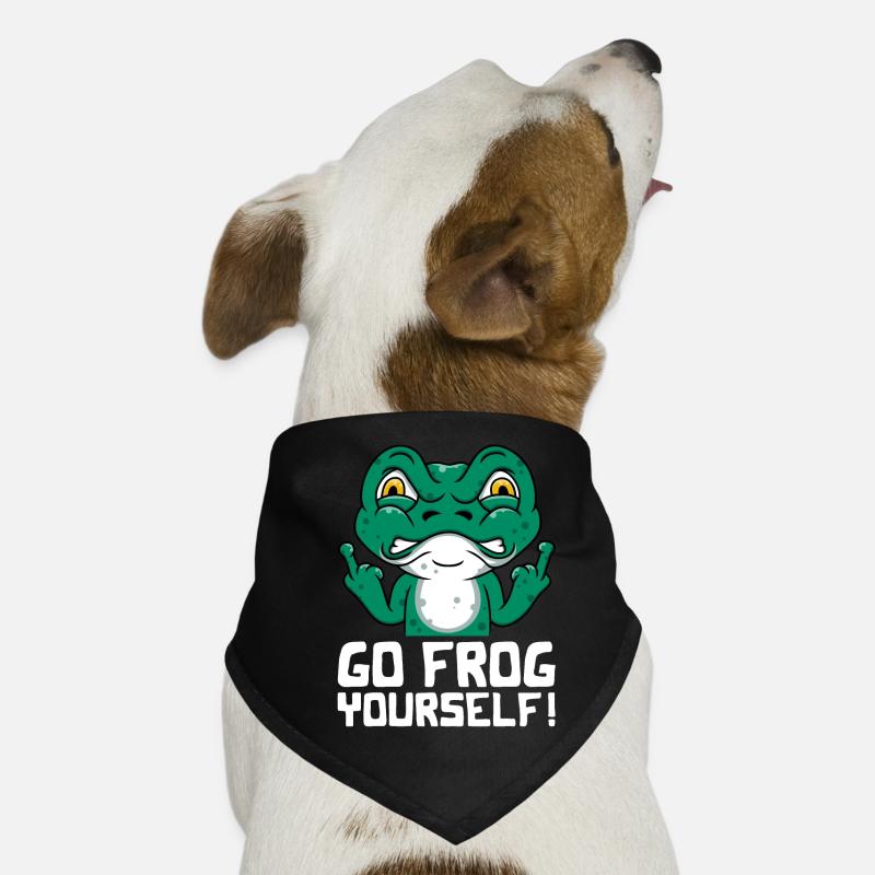 Drôle de grenouille Go Frog vous-même! Bandana pour chien