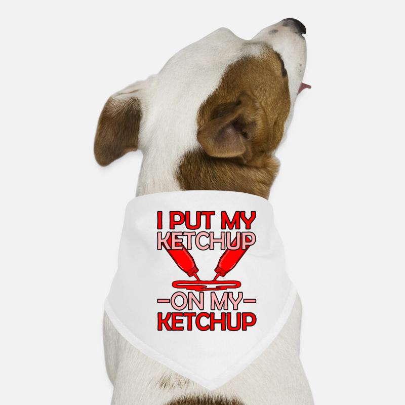 Ketchup Tomato Sauce Gift Idea Dog Bandana