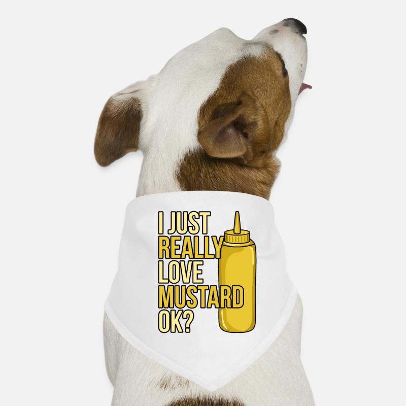 Mustard Sauce Bottle Gift Dog Bandana