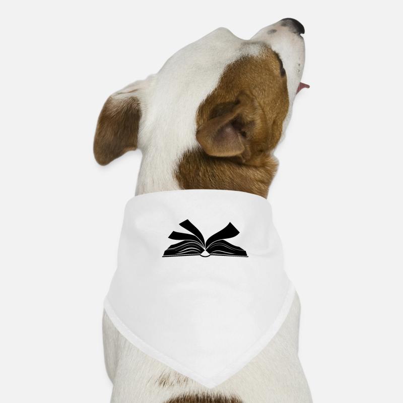 Book reading open book Dog Bandana