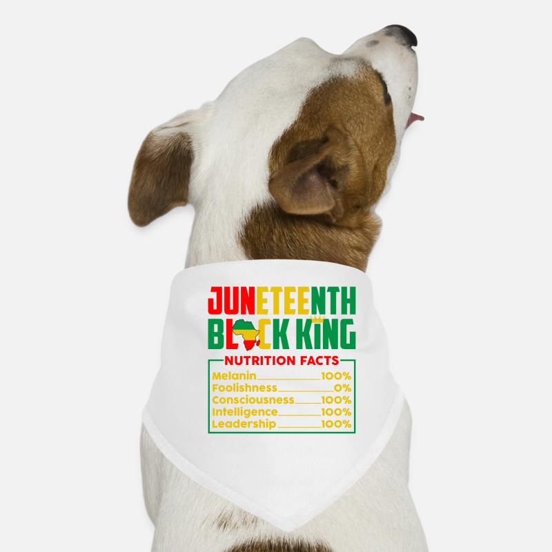 Juneteenth Black King Melanin 100% Afrocentric Dog Bandana