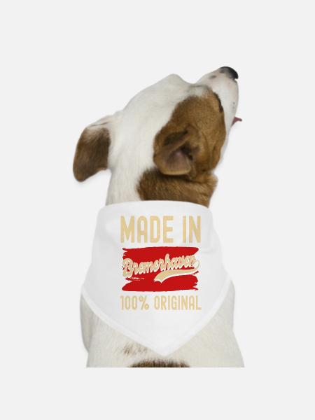 Bremenerhaven - Hunde-Bandana - Weiß