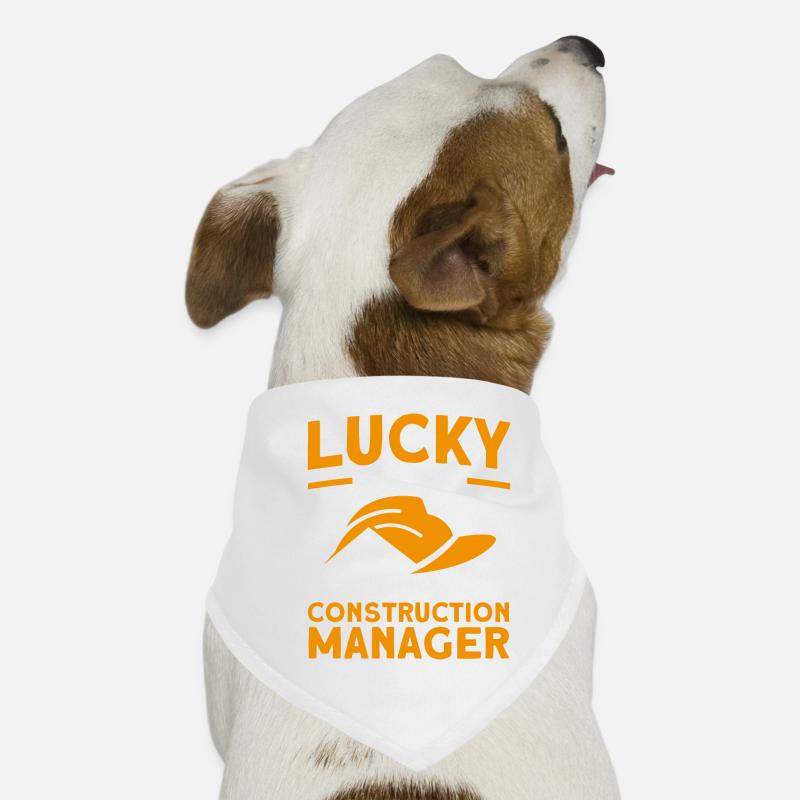 Happy Foreman Directeur de la construction Projet de construction Bandana pour chien