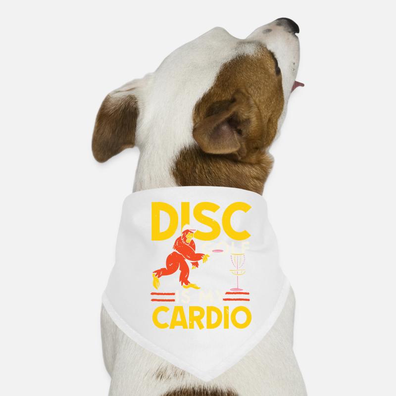 Disc golf is my cardio training leisure throw Dog Bandana