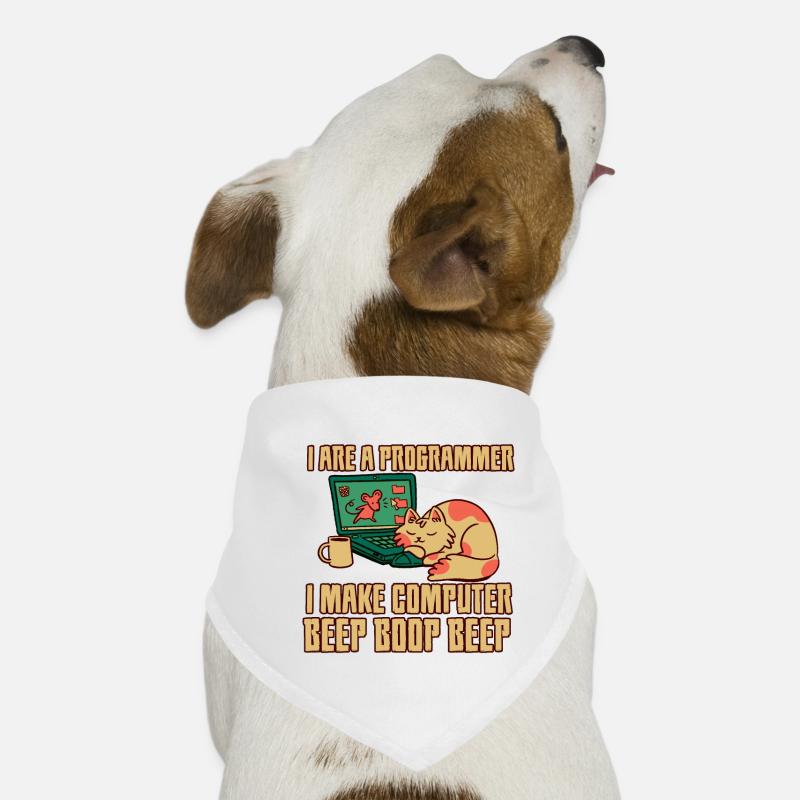 I Are A Programmer I Make Computer Beep Boop Beep Hunde-Bandana