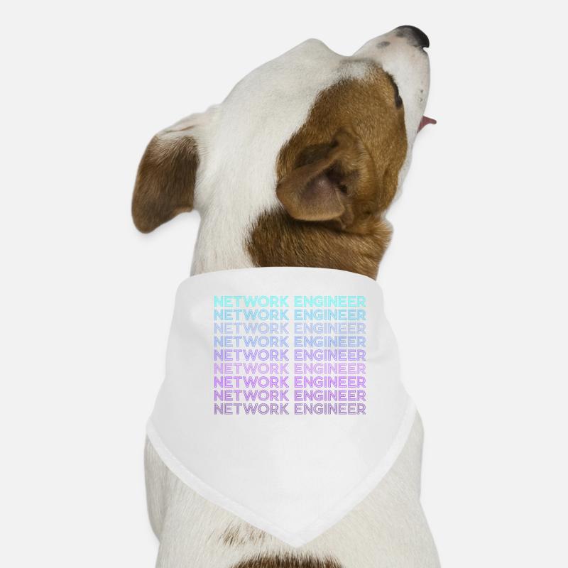 Network Technician Retro Dog Bandana