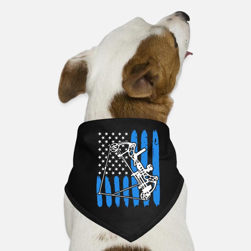 Compoundbogen Bogenschütze USA Bogenschießen Hunde-Bandana