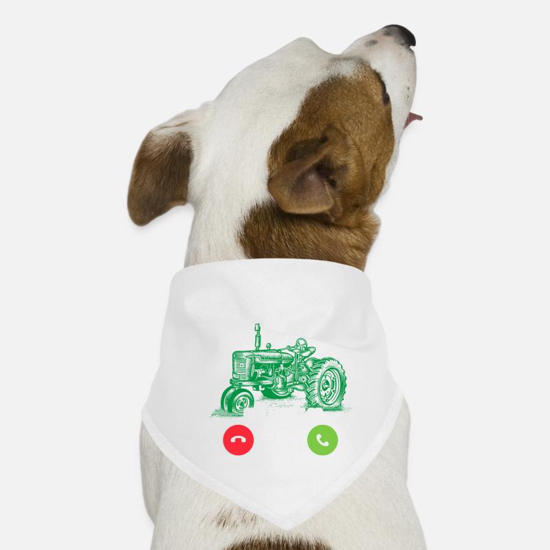 Mein Traktor ruft und ich muss gehen Landwirtschaf Hunde-Bandana