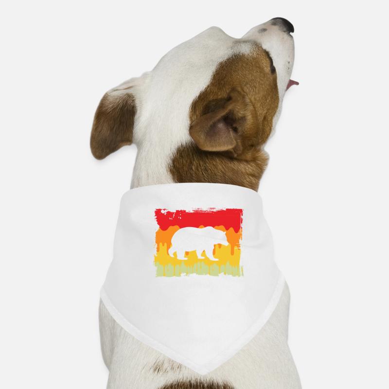 Bear Retro Dog Bandana