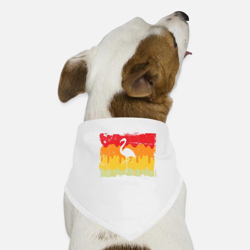 Flamingo Retro Dog Bandana
