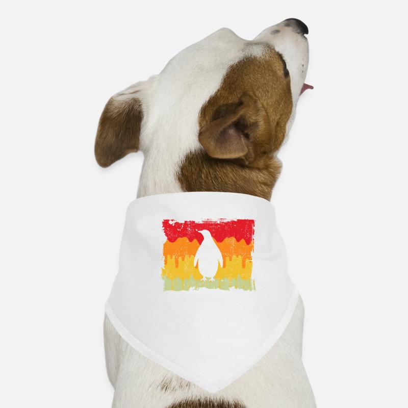 Pinguin Retro Hunde-Bandana
