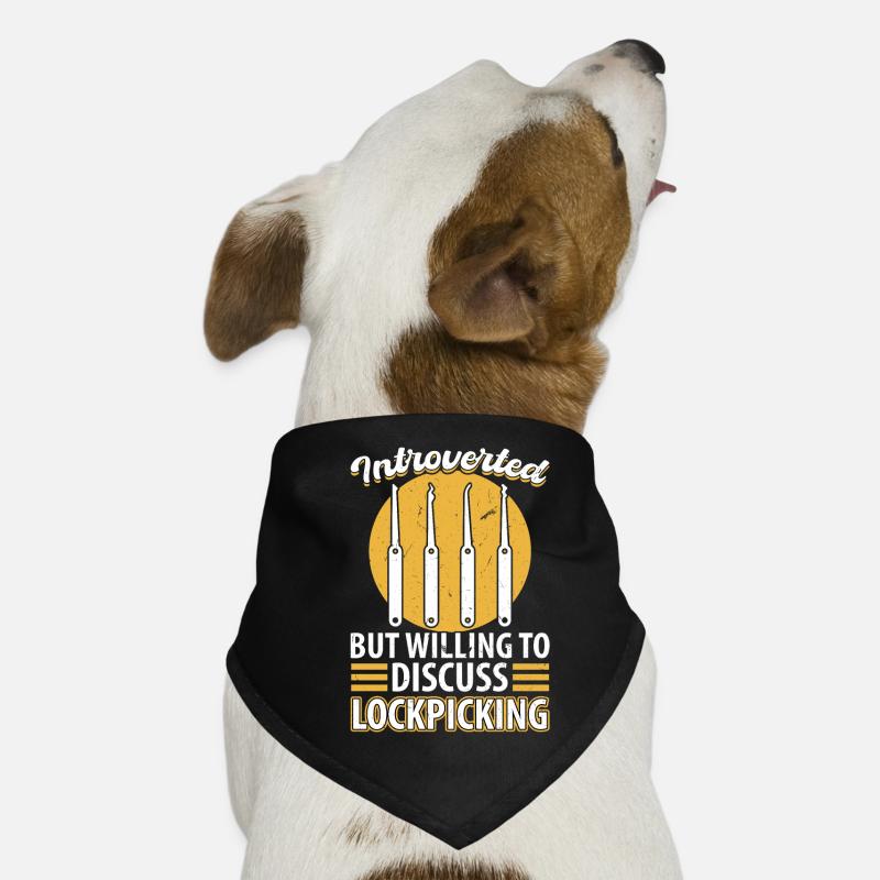 Introverti mais prêt à l’emploi lockpicking Bandana pour chien