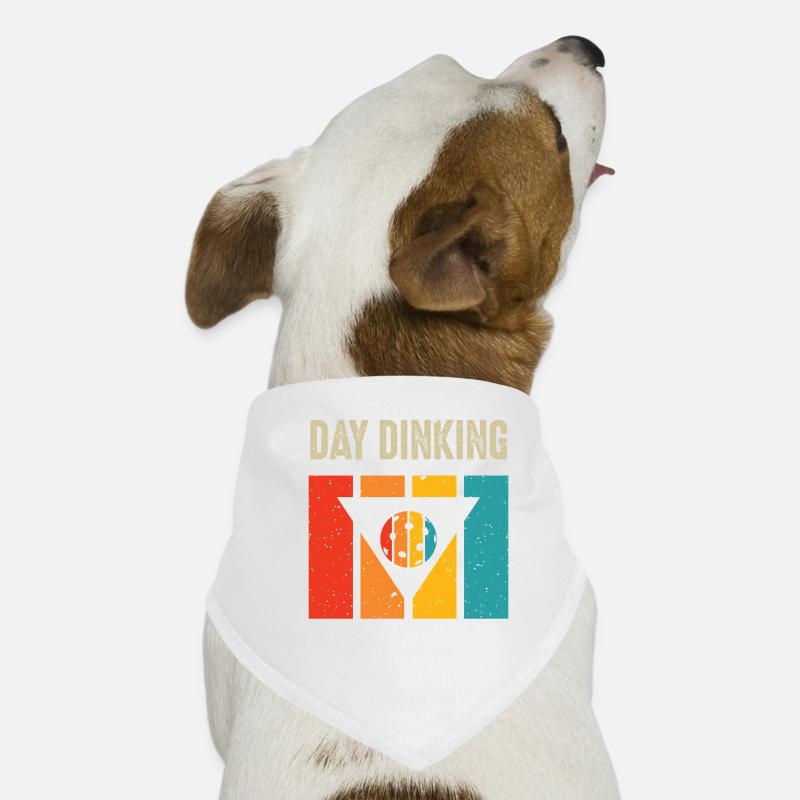Day Dinking Funny Martini Pickleball Dog Bandana
