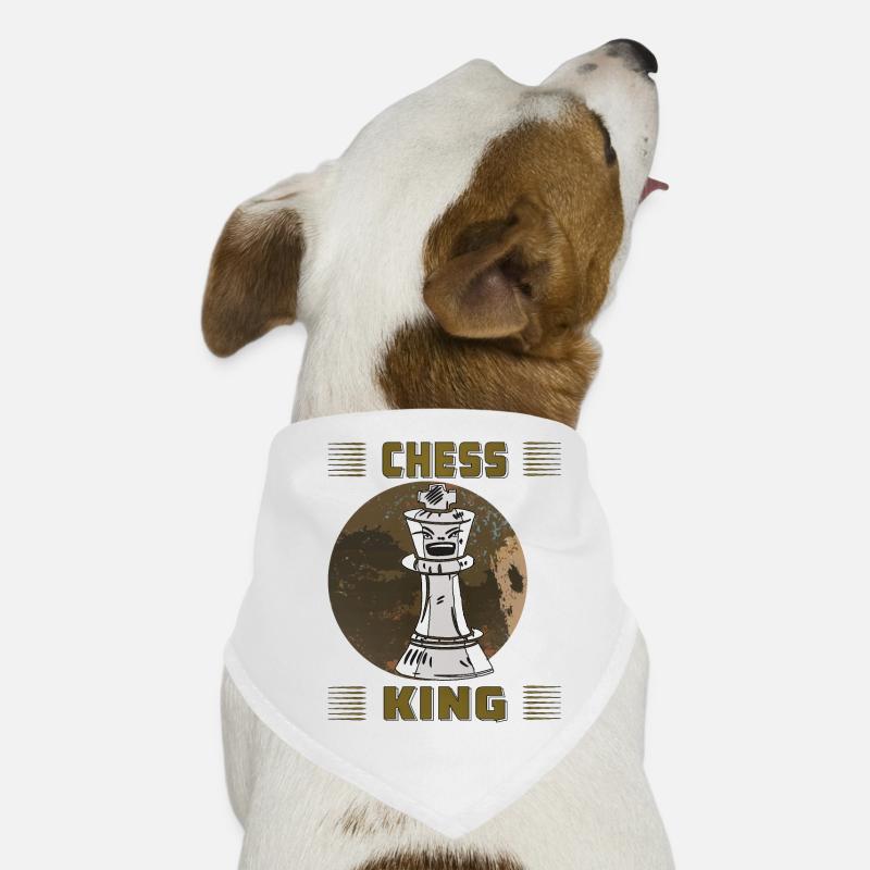 ROI DES ÉCHECS Bandana pour chien