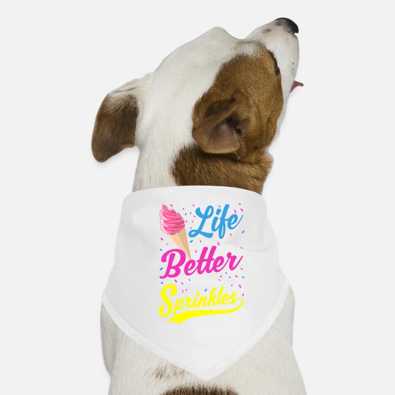 Life Is Better With Sprinkles Ein Sommer Eiscreme Hunde-Bandana
