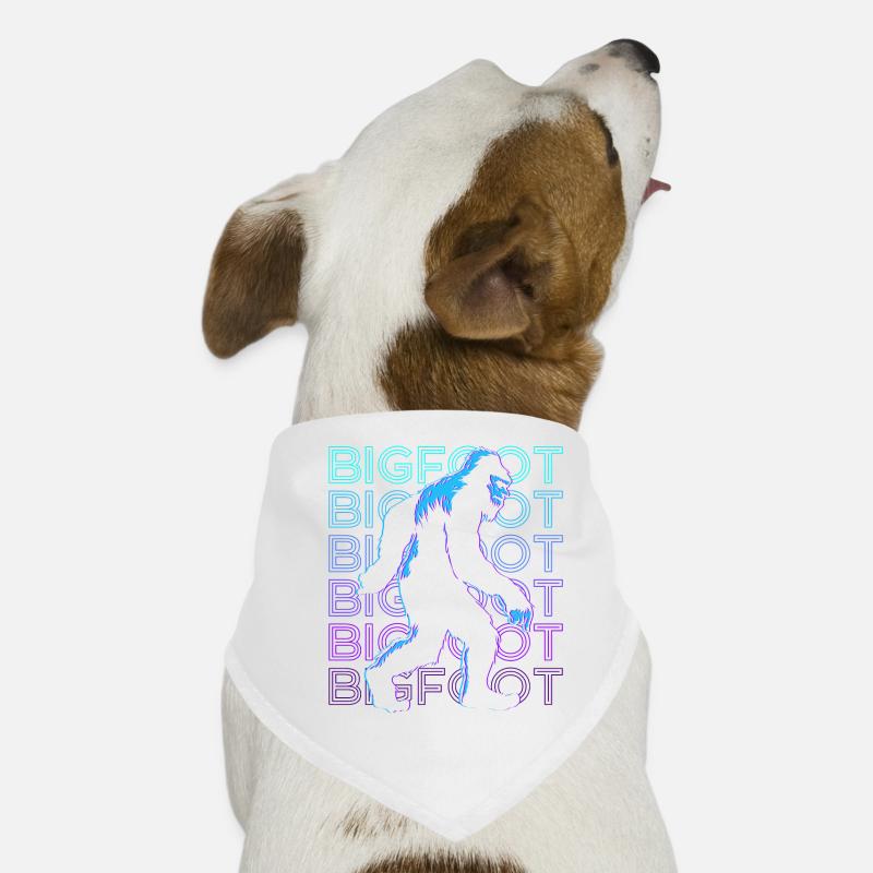 Bigfoot Sasquatch Retro Gift Dog Bandana