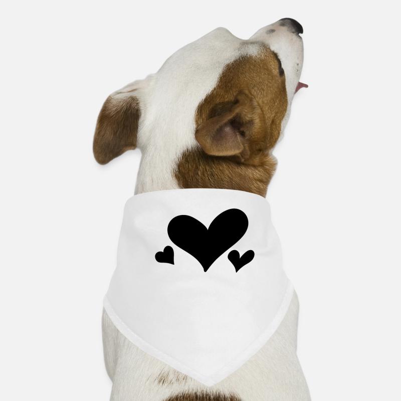 Liebe Herz Hunde-Bandana