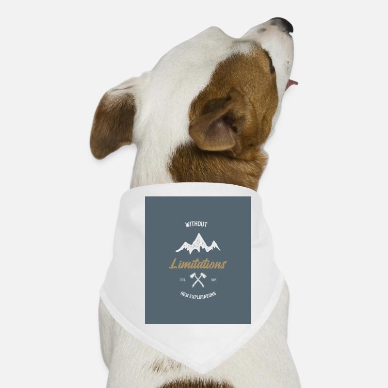 Without Limitations New Explorations - Dog Bandana - white