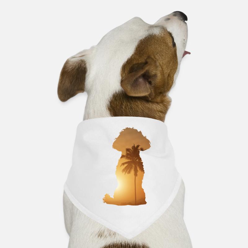 Summer beach - Poodle Dog Bandana