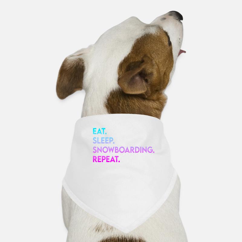 manger dormir snowboard répéter Bandana pour chien