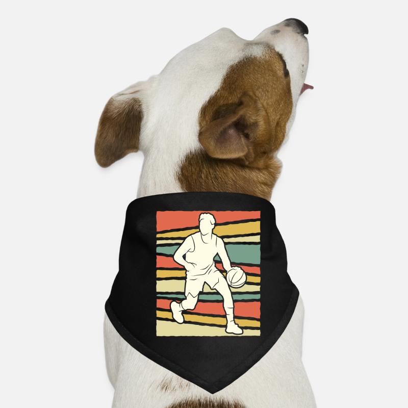 Basketteur rétro Basketballer Bandana pour chien