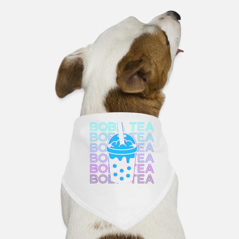 Boba Tee Bubble Tea Milk Tea Retro Geschenk Hunde-Bandana