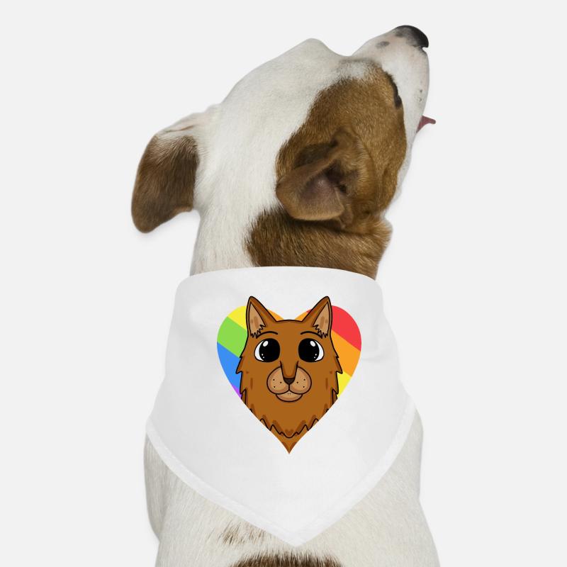 LGBT Cat Somali Rainbow Dog Bandana