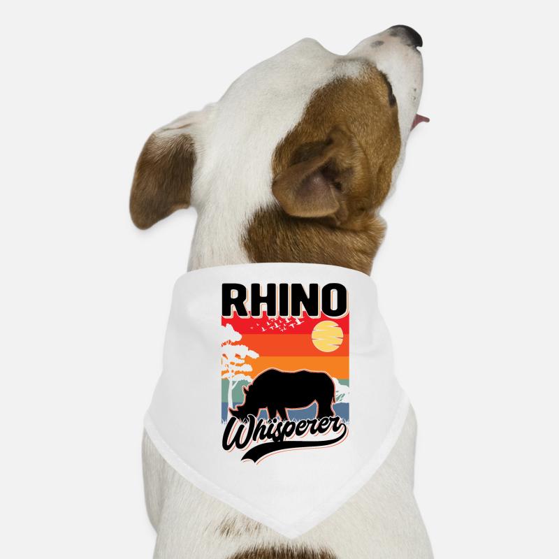 Nashorn Flüsterer Rhino Whisperer Hunde-Bandana