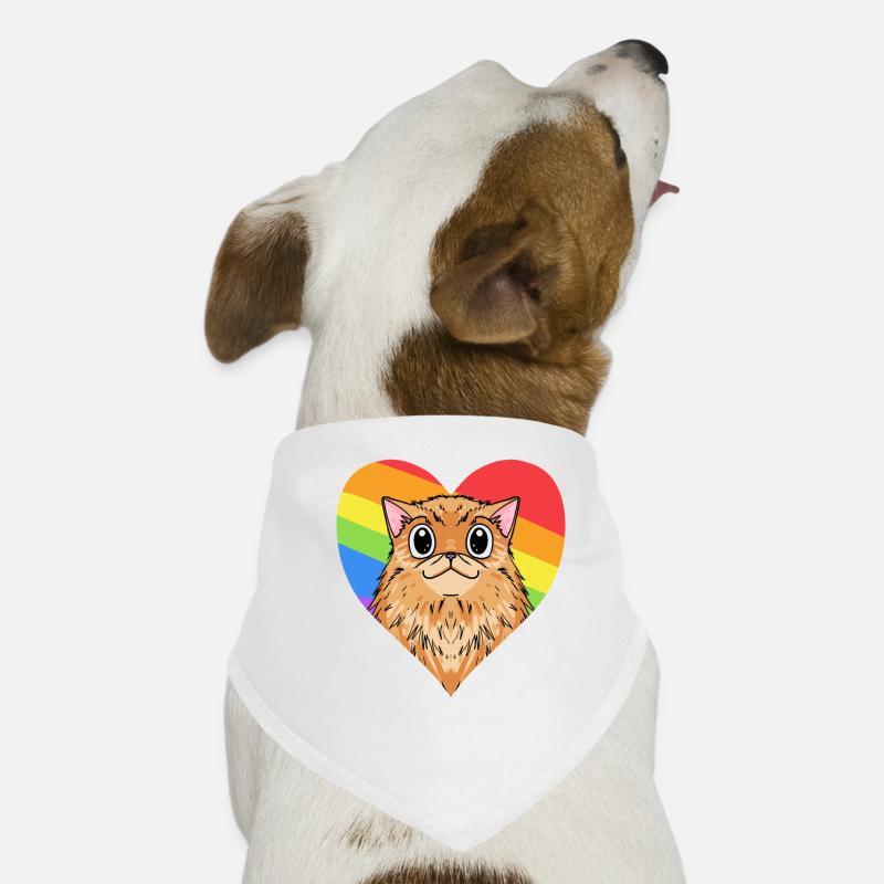 CHAT LGBT Chat Persan Arc-en-ciel Bandana pour chien