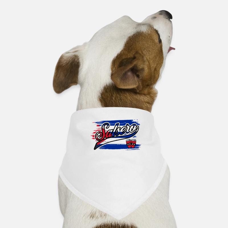 Cuba Salsa Dancer Salsero Drapeau cubain Bandana pour chien