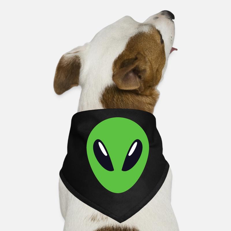 Grünes süßes Alien Hunde-Bandana