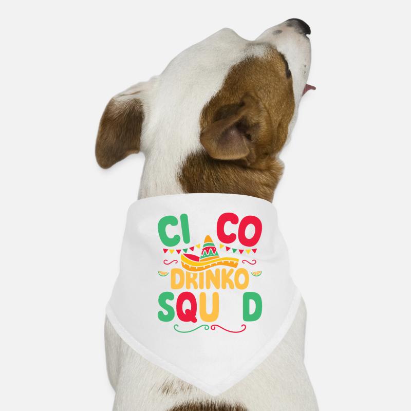Cinco Drinko Squad Funny Cinco de Mayo Hunde-Bandana