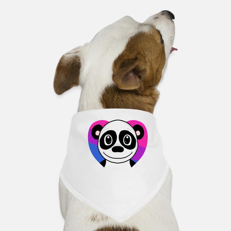 Bisexuell Panda Geschenk Hunde-Bandana