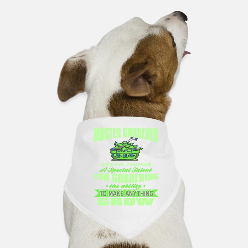 Green Thumb A Special Talent For Gardening Present Dog Bandana