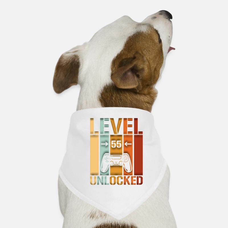 55th Birthday Level 55 unlocked Dog Bandana