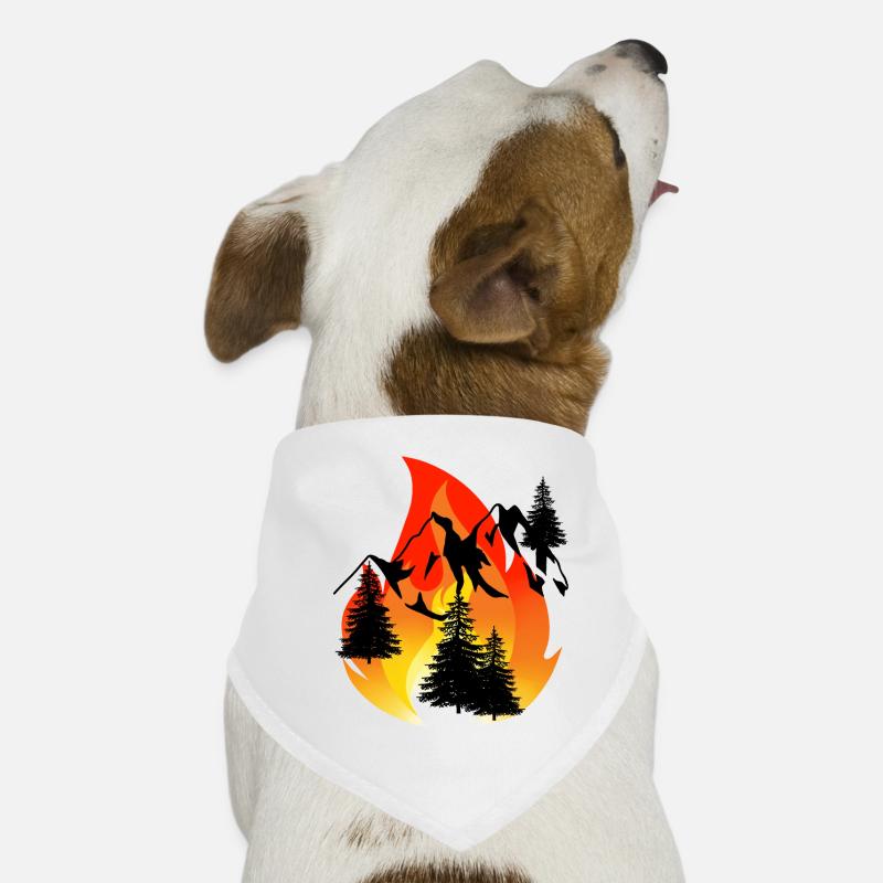 Inferno Fire Nature Fire Nature Conservation Forest Mountains Dog Bandana