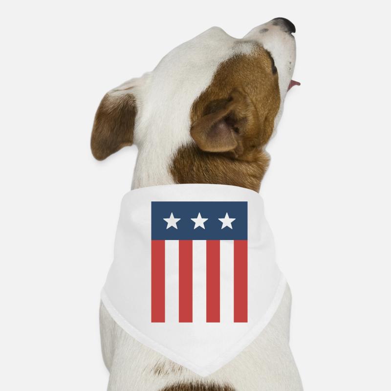 Drapeau des étoiles et des rayures Bandana pour chien