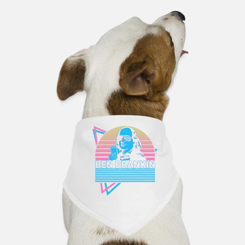 Ben Drankin Funny Benjamin Franklin July 4 Dog Bandana