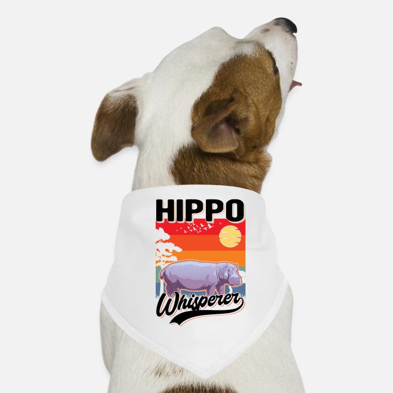 Hippo Whisperer Hippo Hippo Hippo Bandana pour chien