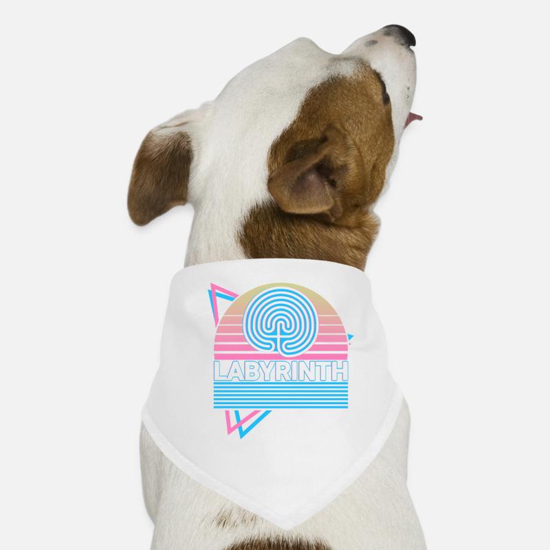 Labyrinthe Paganisme Wicca Wiccan Rétro Bandana pour chien