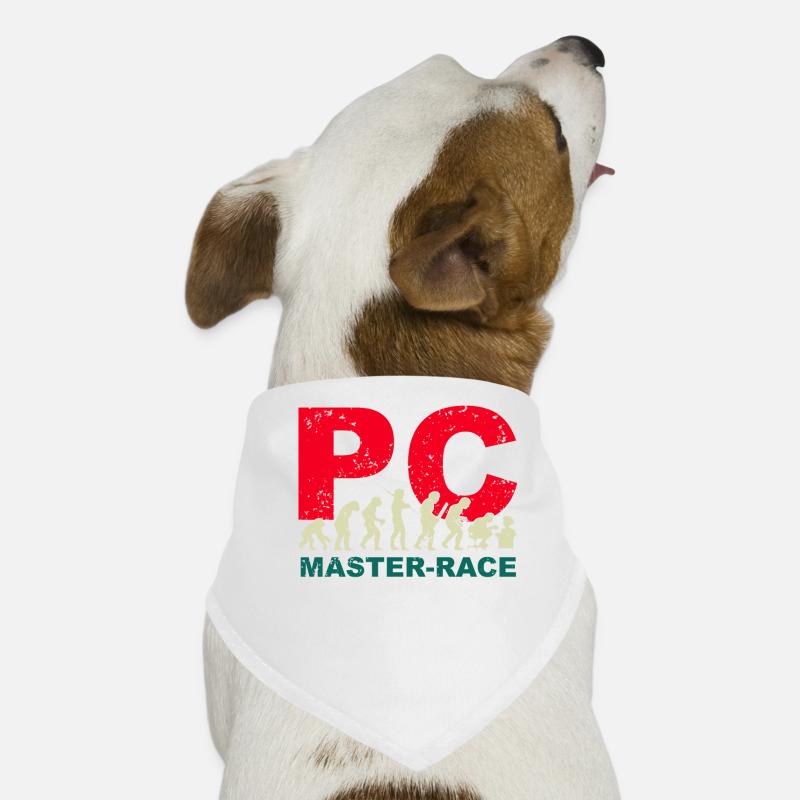 PC Master-race Funny Evolution Grafik für Gamer Hunde-Bandana