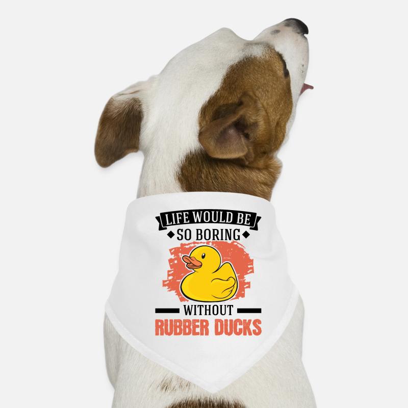 Rubber Duck Gift Squeaky Duck Bathing Duck Dog Bandana