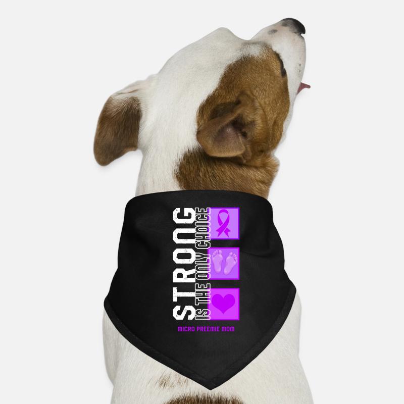 Micro Preemie Maman Chemise, Fort Bébé Pied Violet Bandana pour chien