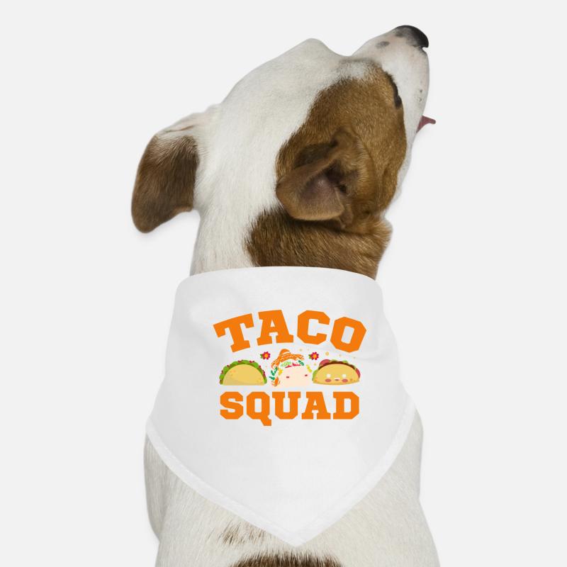 Cute Taco Squad Funny Mexican Dog Bandana