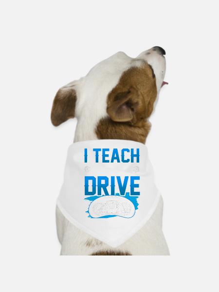 I Bring Driving At Driving Instructor Driving School - Dog Bandana - white