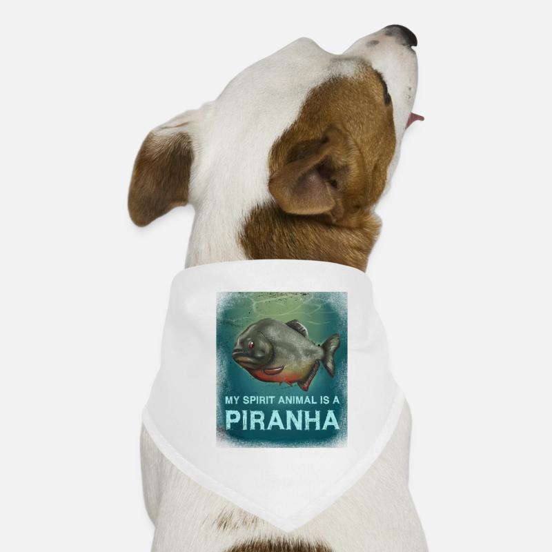 Piranha Geschenk Hunde-Bandana