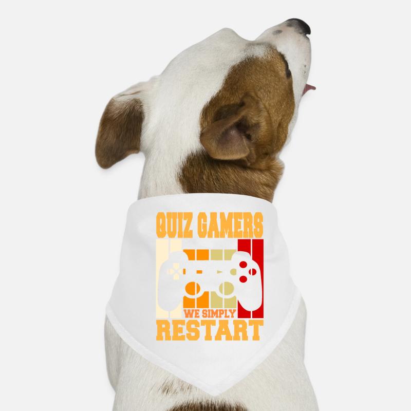Les joueurs de quiz ne quittent jamais Nous redémarrons simplement cool Bandana pour chien