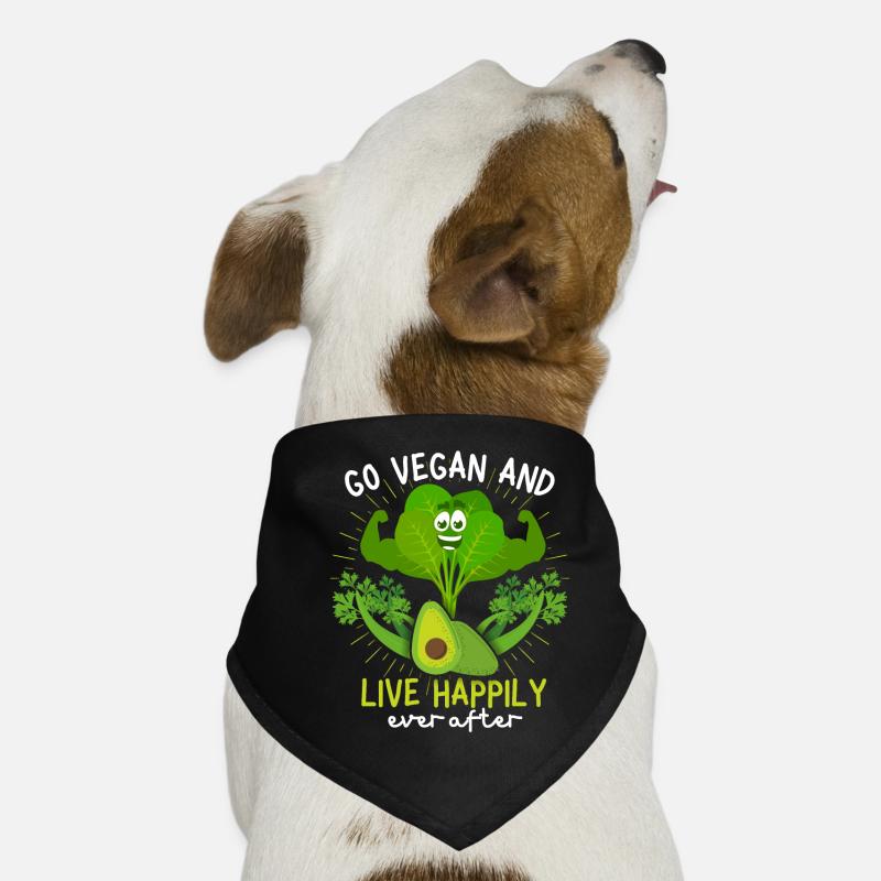 Drôle de dicton végétalien avec du céleri et des épinards Bandana pour chien